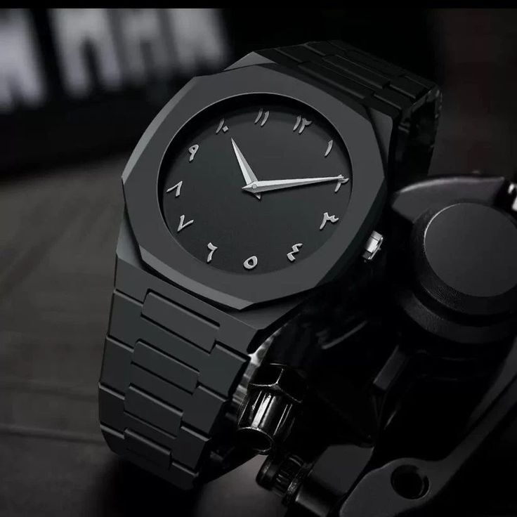 “Premium Black Arabic Aura Men’s Watch – Elegant Timepiece for Every Occasion”